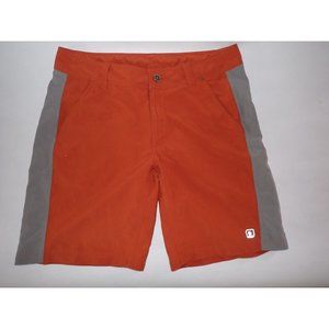 Eastern Mountain Sports Shorts Mens 36 Rust/Gray‎ casual Trail Nylon Hike